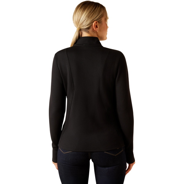 2025 Ariat Dames Lucent 1/4 Zip Baselayer 10062297 - Black